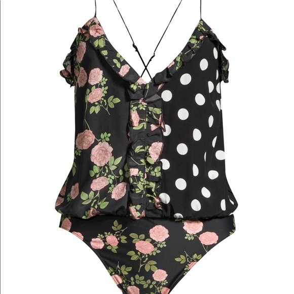 For Love & Lemons Mochi Ruffle Bodysuit - Picture 1 of 4